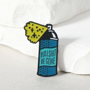 BS Be Gone Spray Enamel Pin
